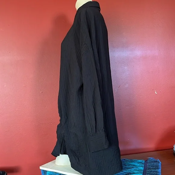 BNWOT WoWo black button down long sleeve top - Picture 5 of 13